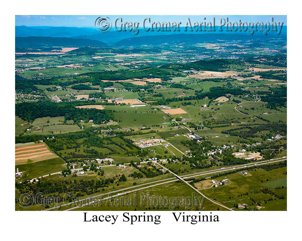 Aerial Photo of Lacey Spring, Virginia