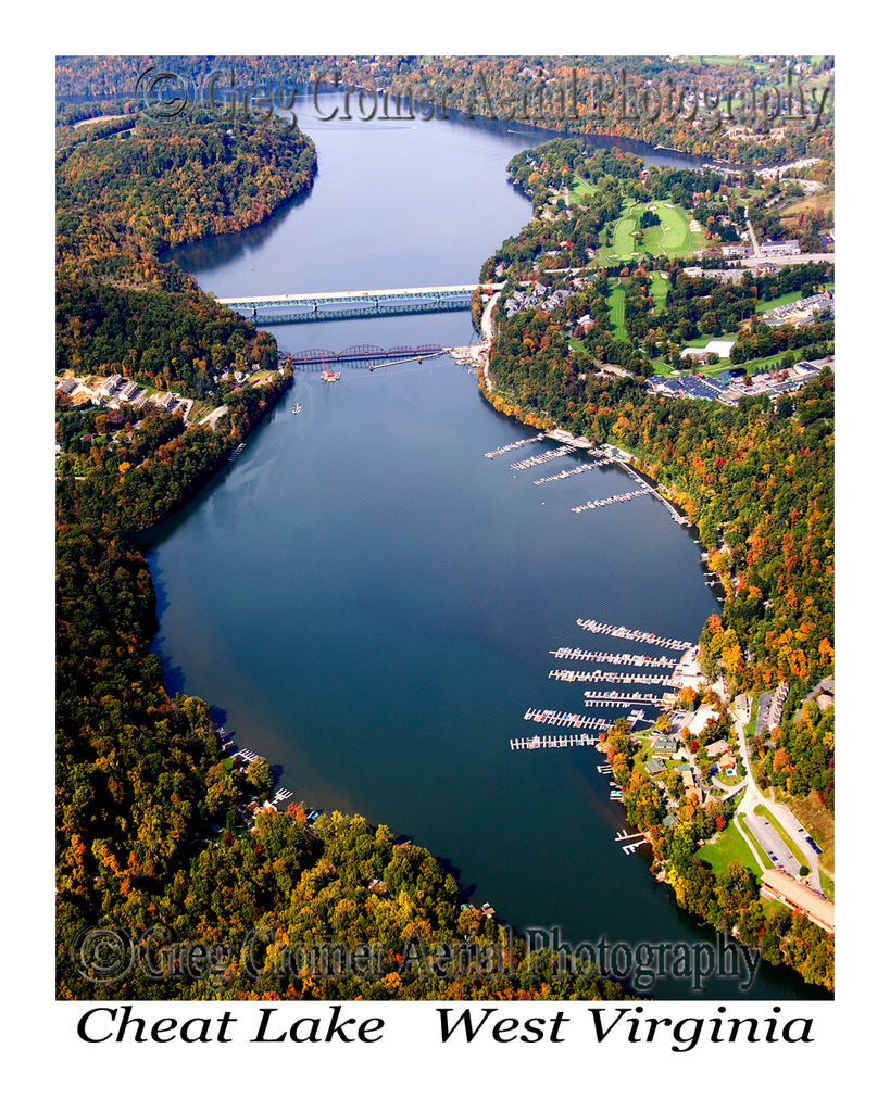 Aerial Photo of Cheat Lake, West Virginia