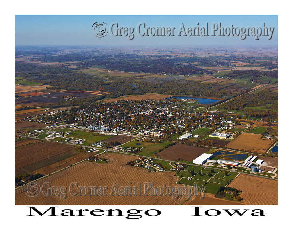 Aerial Photo of Marengo Iowa