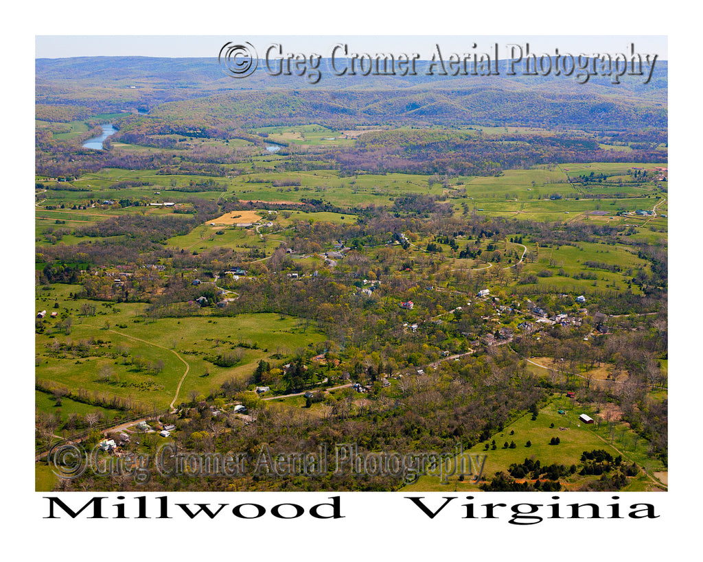 Aerial Photo of Millwood, Virginia