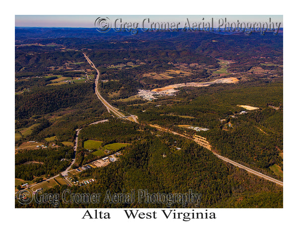Aerial Photo of Alta, West Virginia