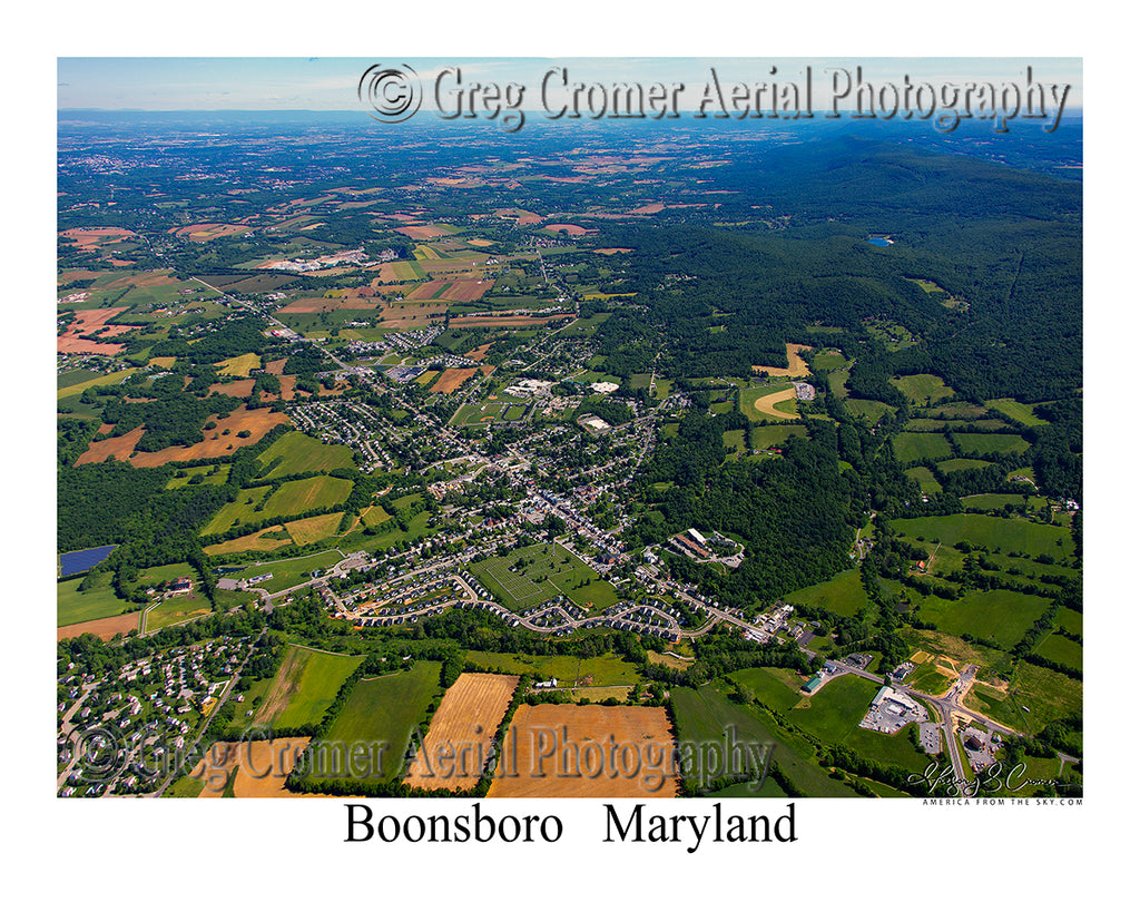 Aerial Photo of Boonsboro, Maryland