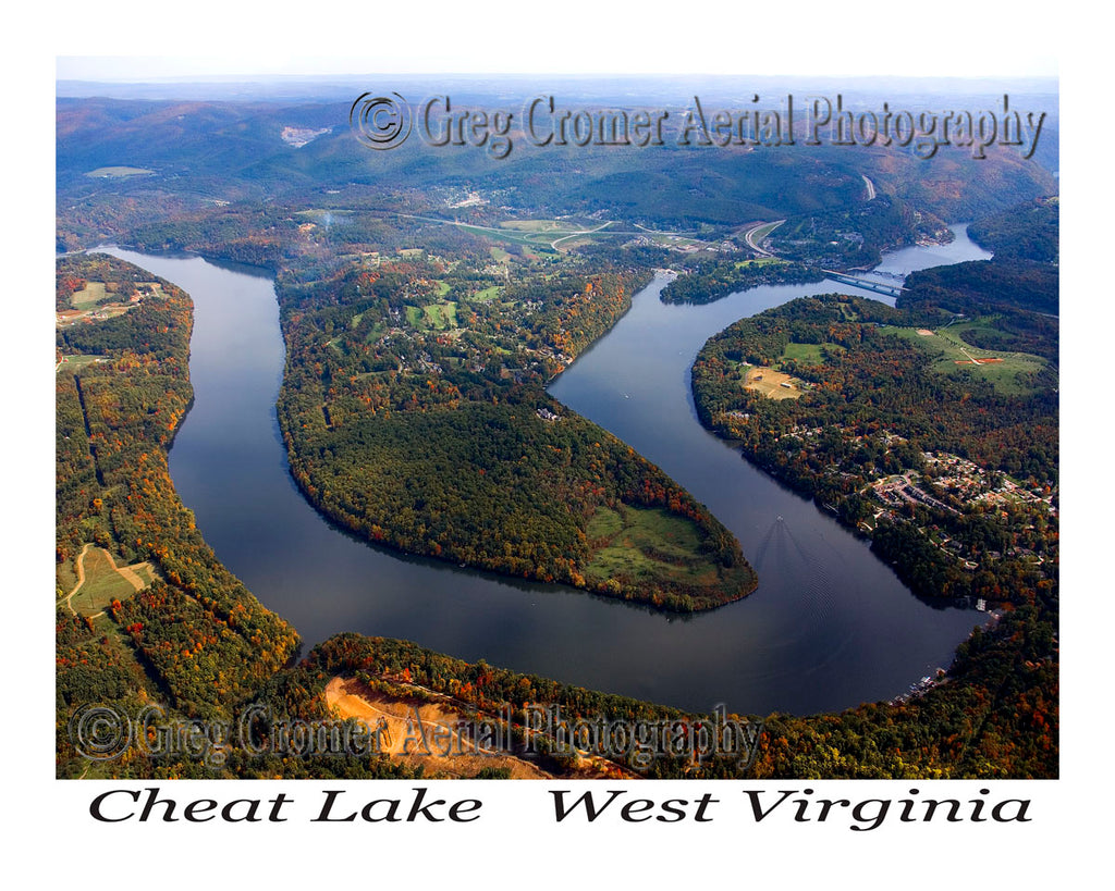 Aerial Photo of Cheat Lake, West Virginia