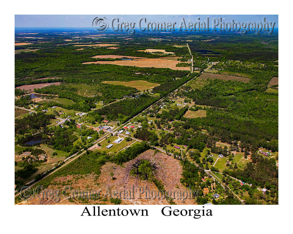 Aerial Photo of Allentown, Georgia