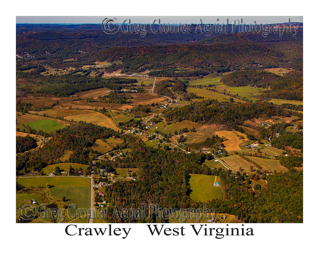 Aerial Photo of Crawley, West Virginia