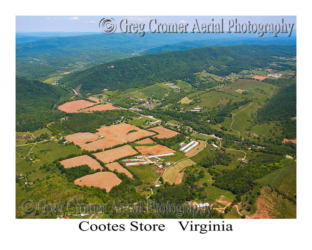 Aerial Photo of Cootes Store, Virginia