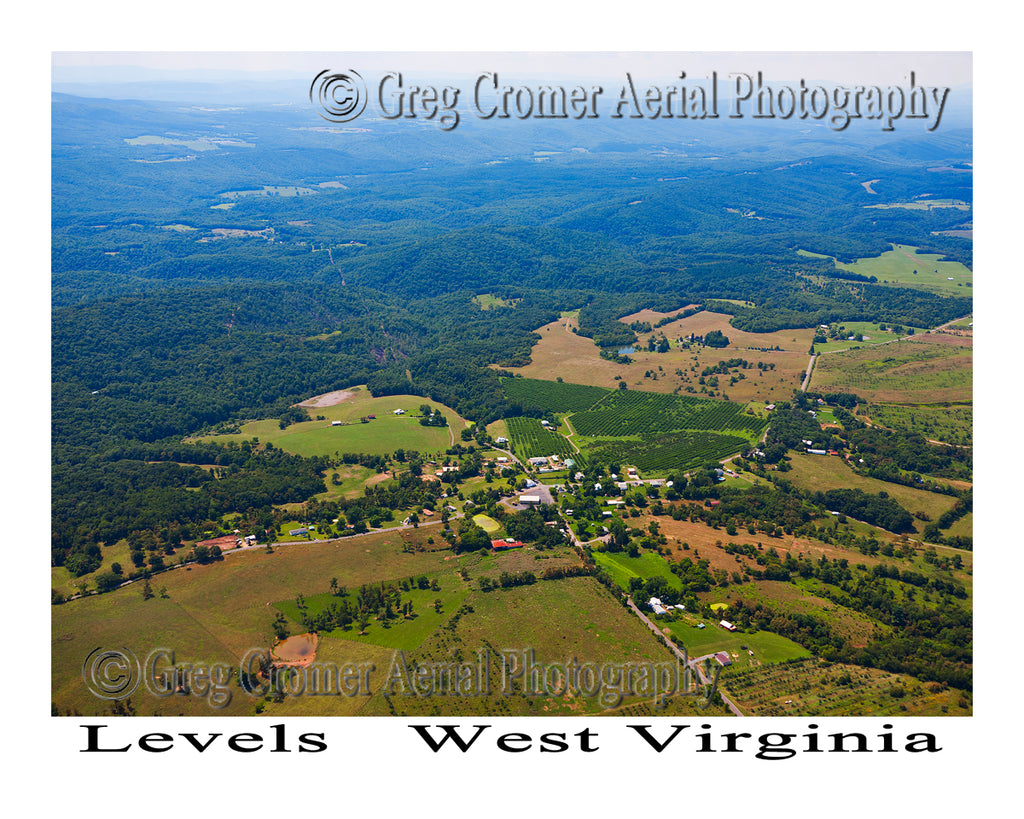 Aerial Photo of Levels, West Virginia
