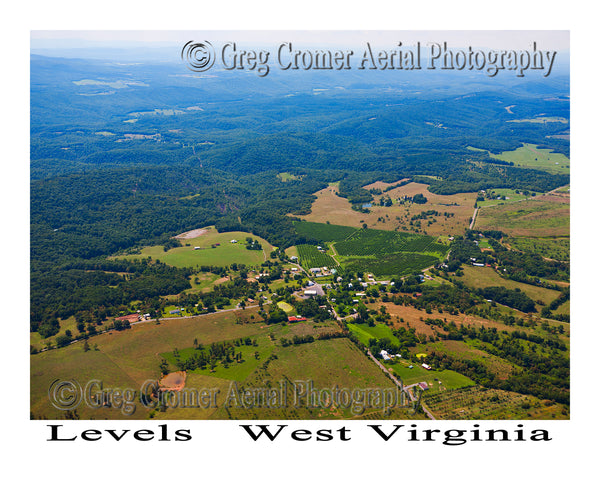 Aerial Photo of Levels, West Virginia