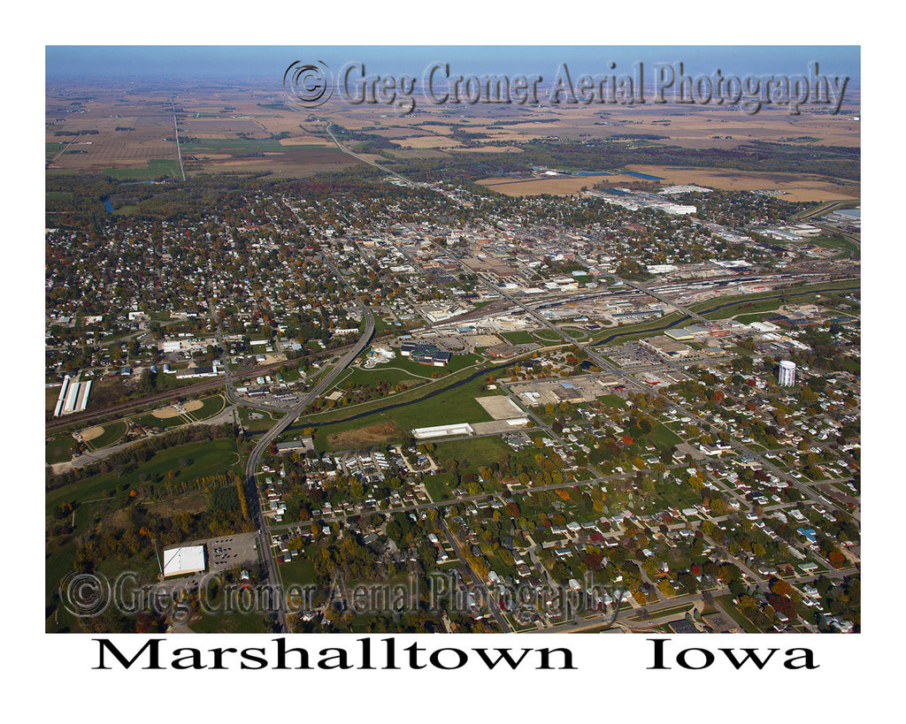 Aerial Photo of Marshalltown Iowa