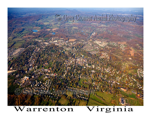 Aerial Photo of Warrenton, Virginia