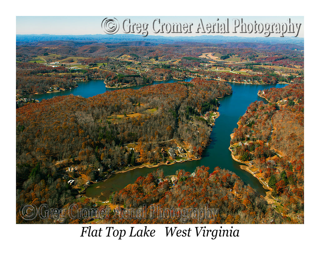 Aerial Photo of Flat Top Lake, West Virginia