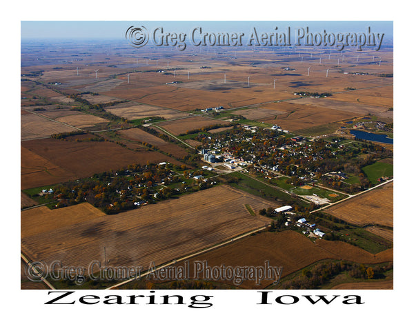 Aerial Photo of Zearing Iowa