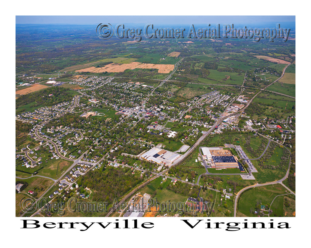 Aerial Photo of Berryville, Virginia