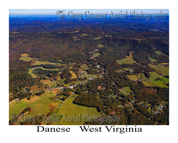 Aerial Photo of Danese, West Virginia