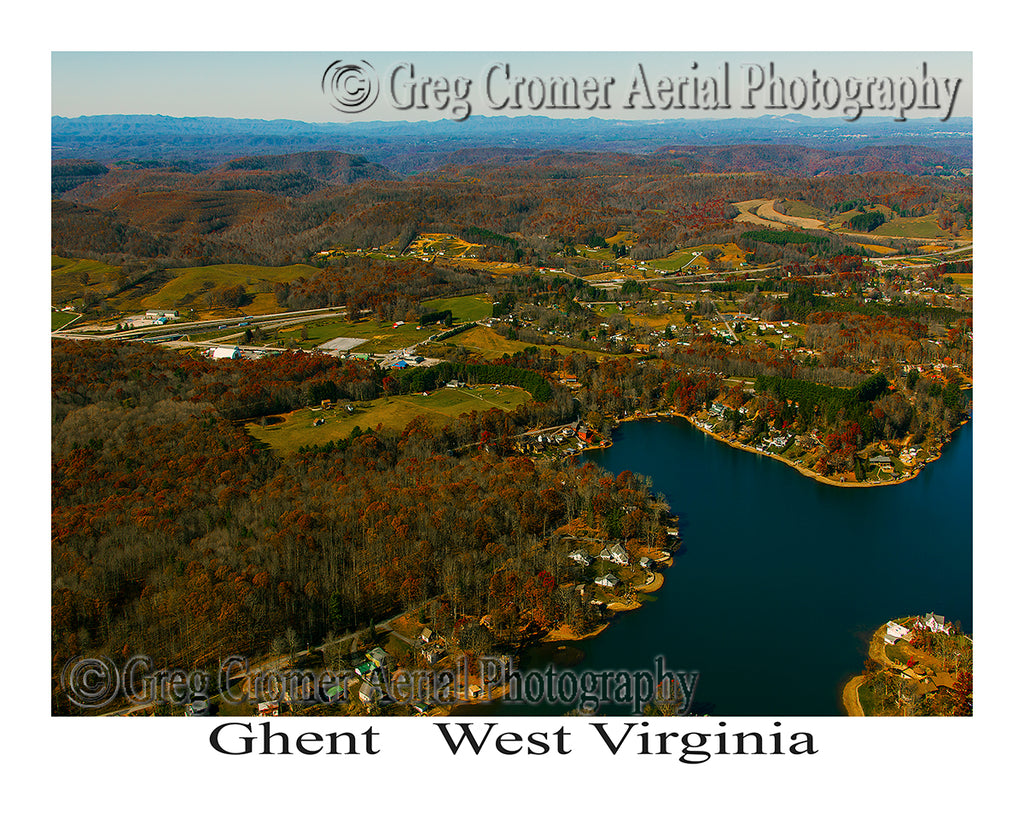 Aerial Photo of Ghent, West Virginia