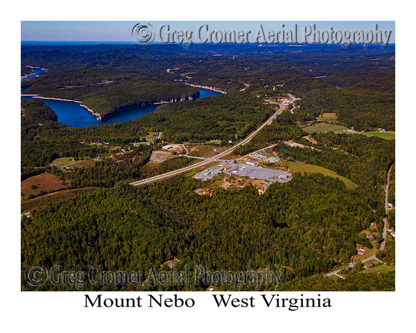 Aerial Photo of Mount Nebo - Nicholas County, West Virginia