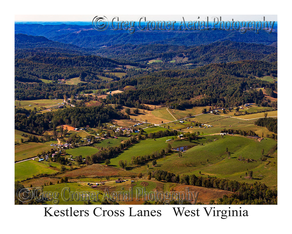 Aerial Photo of Kestlers Cross Lanes, West Virginia