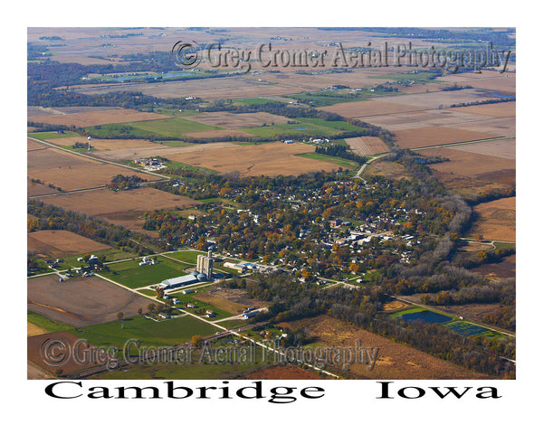 Aerial Photo of Cambridge Iowa