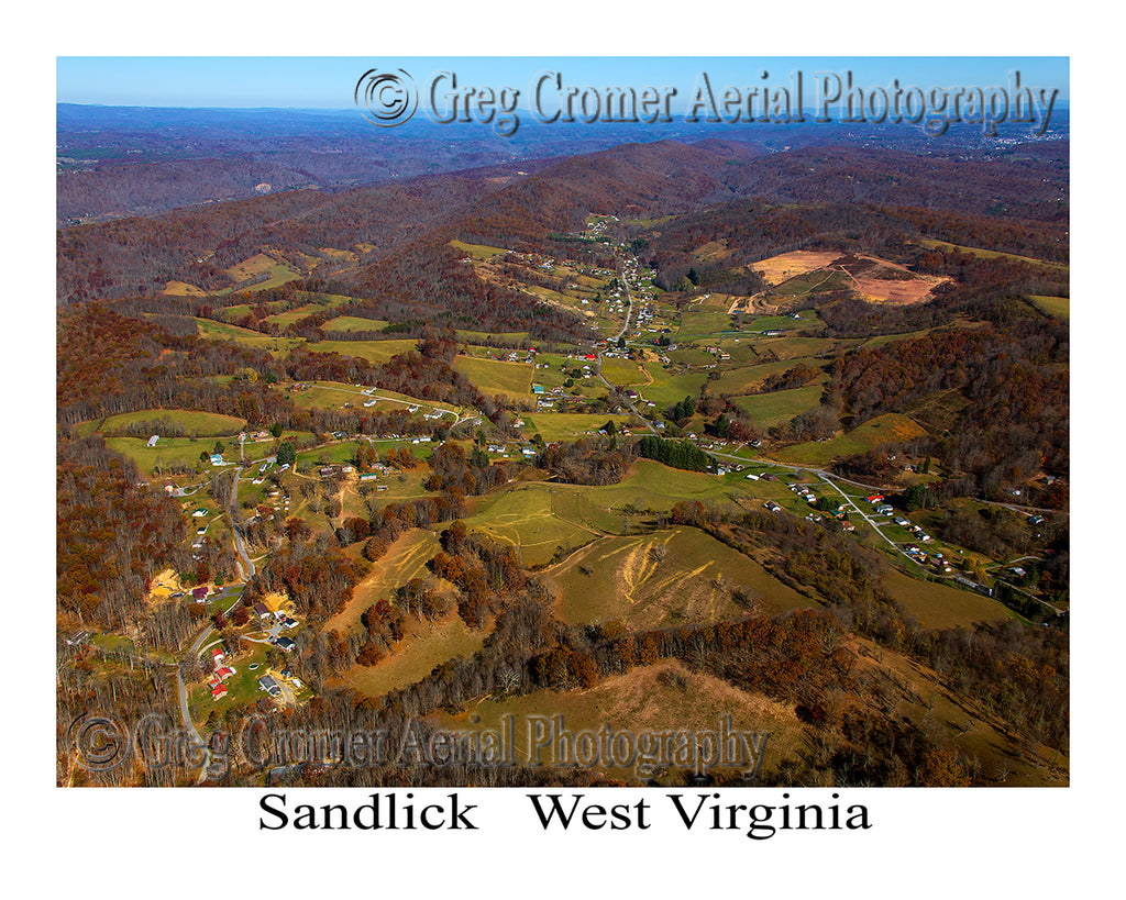 Aerial Photo of Sandlick, West Virginia