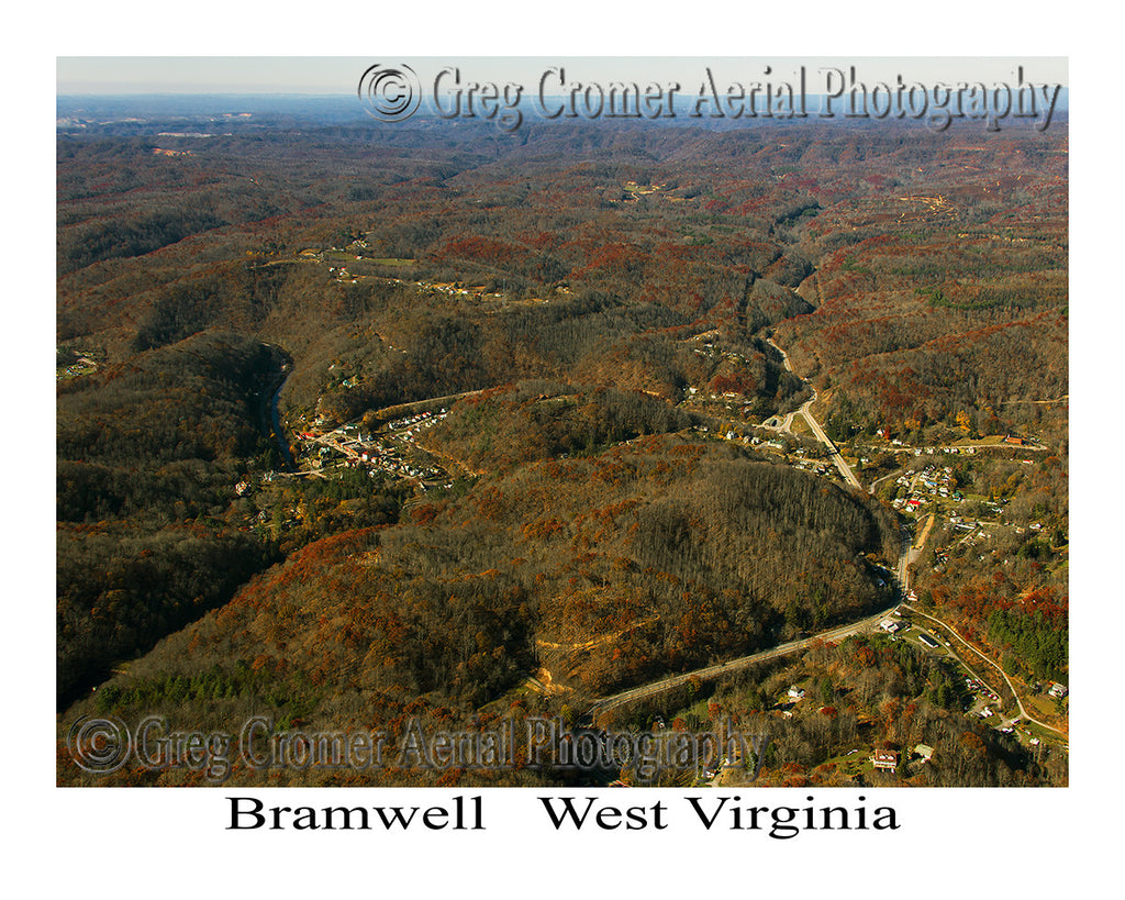 Aerial Photo of Bramwell, West Virginia