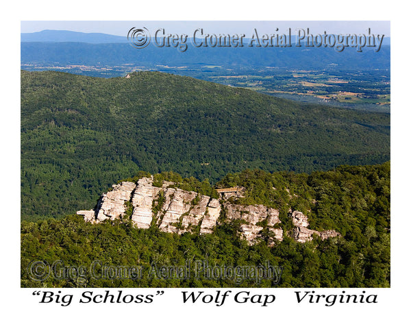 Aerial Photo of Big Schloss - Wolf Gap, Virginia