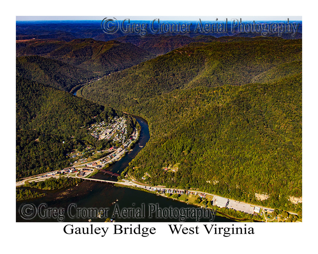 Aerial Photo of Gauley Bridge, West Virginia