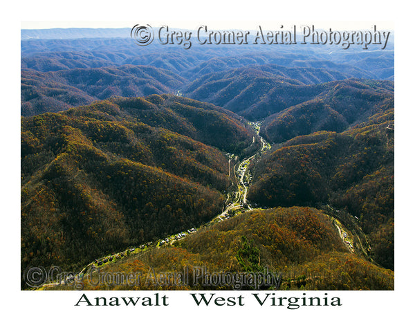 Aerial Photo of Anawalt, West Virginia