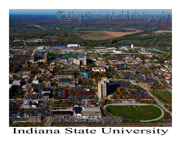 Aerial Photo of Indiana State University, - Terre Haute, Indiana