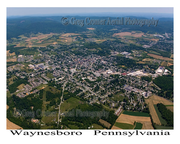 Aerial Photo of Waynesboro, Pennsylvania