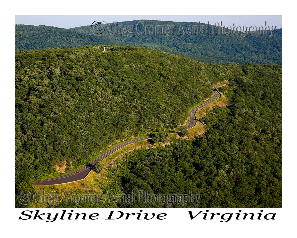 Aerial Photo of Skyline Drive - Shenandoah National Park, Virginia