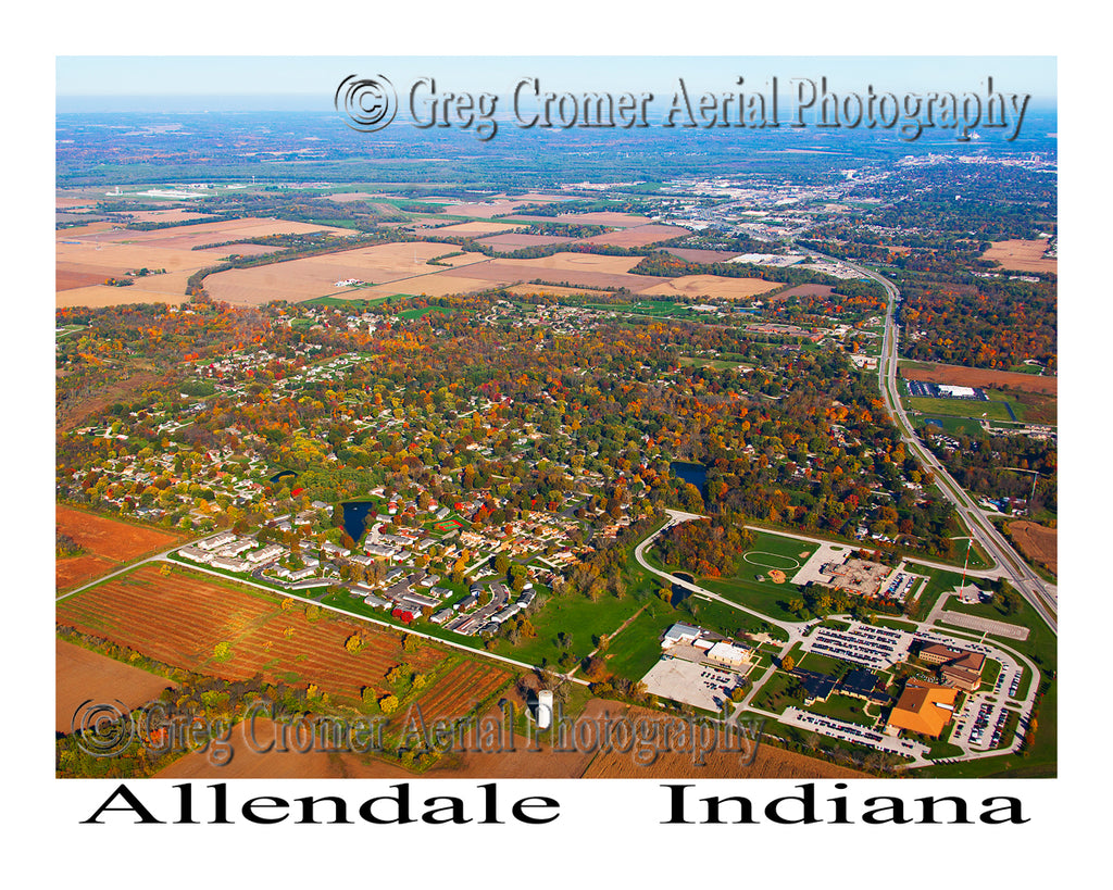 Aerial Photo of Allendale, Indiana