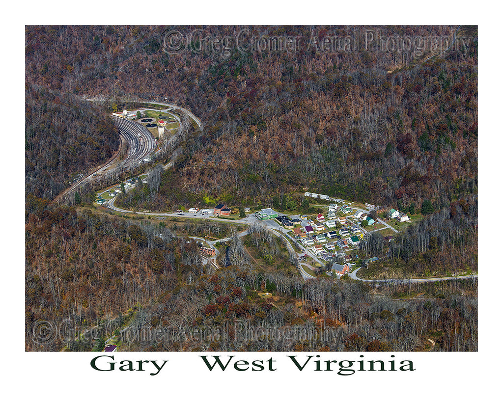 Aerial Photo of Gary, West Virginia