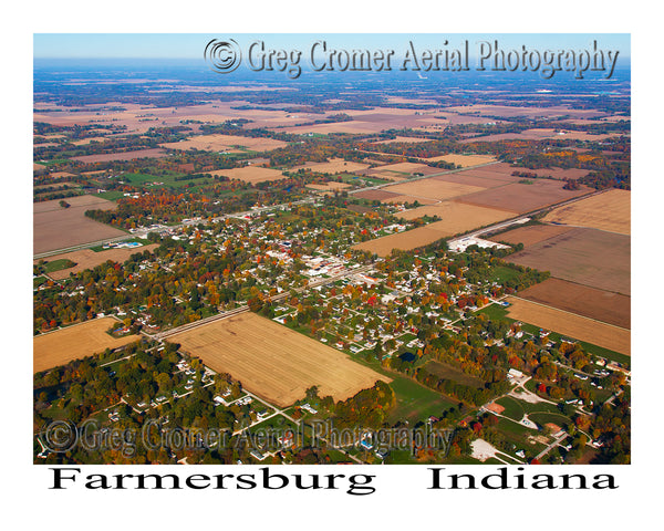 Aerial Photo of Farmersburg, Indiana