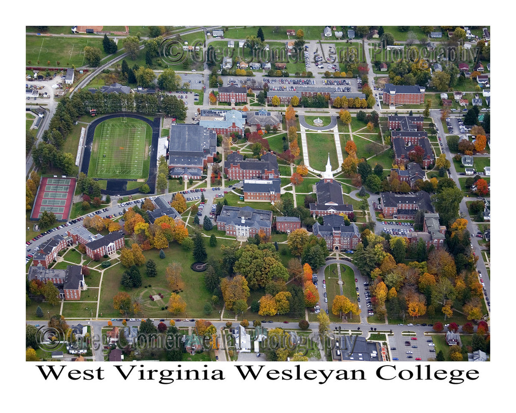 Aerial Photo of West Virginia Wesleyan College, Buckhannon, West Virginia