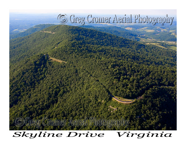 Aerial Photo of Skyline Drive - Shenandoah National Park, Virginia