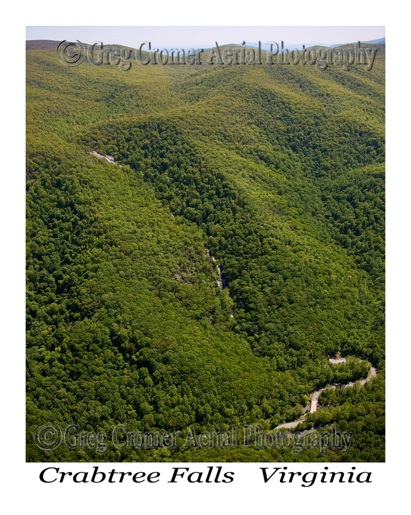 Aerial Photo of Crabtree Falls, Virginia