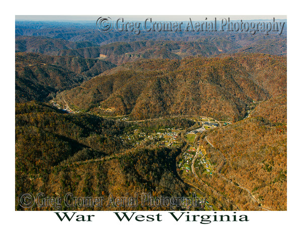 Aerial Photo of War, West Virginia