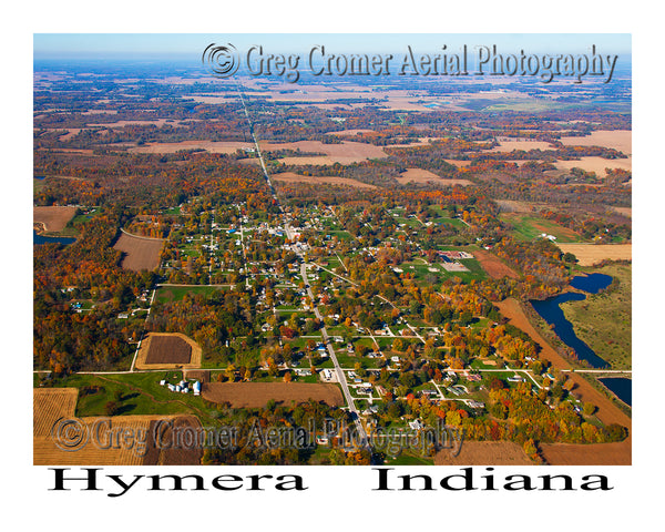 Aerial Photo of Hymera, Indiana