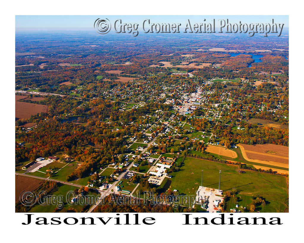 Aerial Photo of Jasonville, Indiana