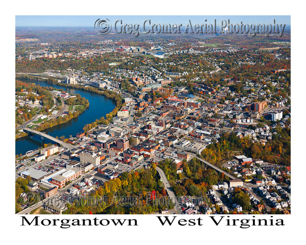Aerial Photo of Morgantown, West Virginia