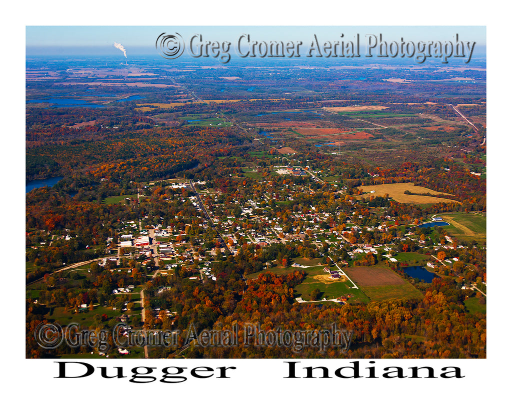 Aerial Photo of Dugger, Indiana