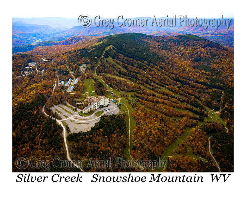 Aerial Photo of Silver Creek Resort at Snowshoe Mountain, WV