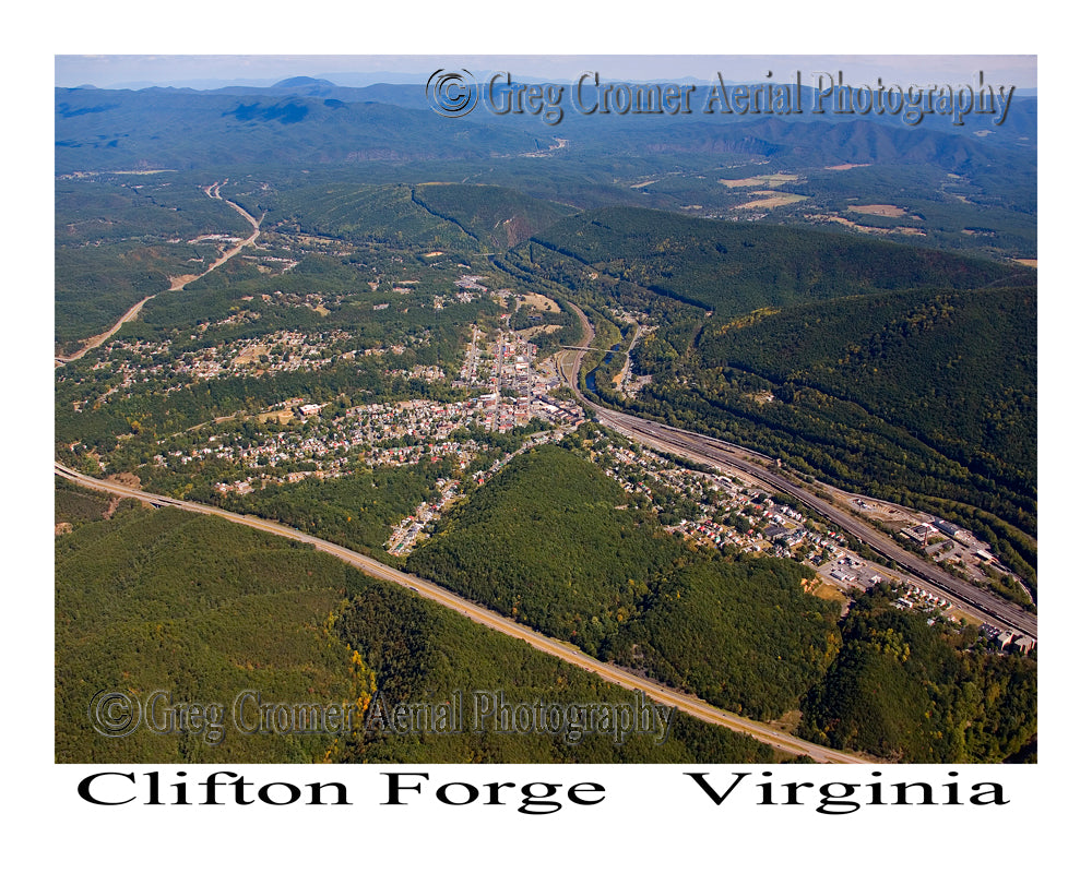 Aerial Photo of Clifton Forge, Virginia