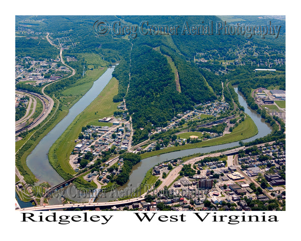 Aerial Photo of Ridgeley, West Virginia