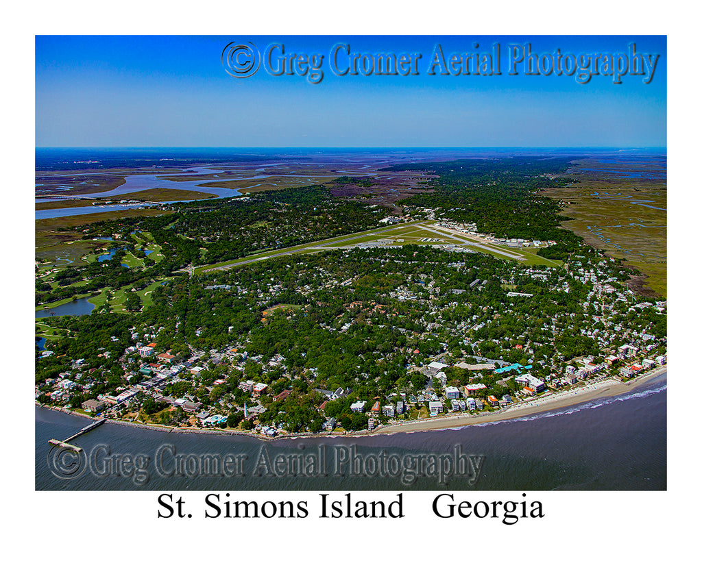 Aerial Photo of St. Simons Island, Georgia