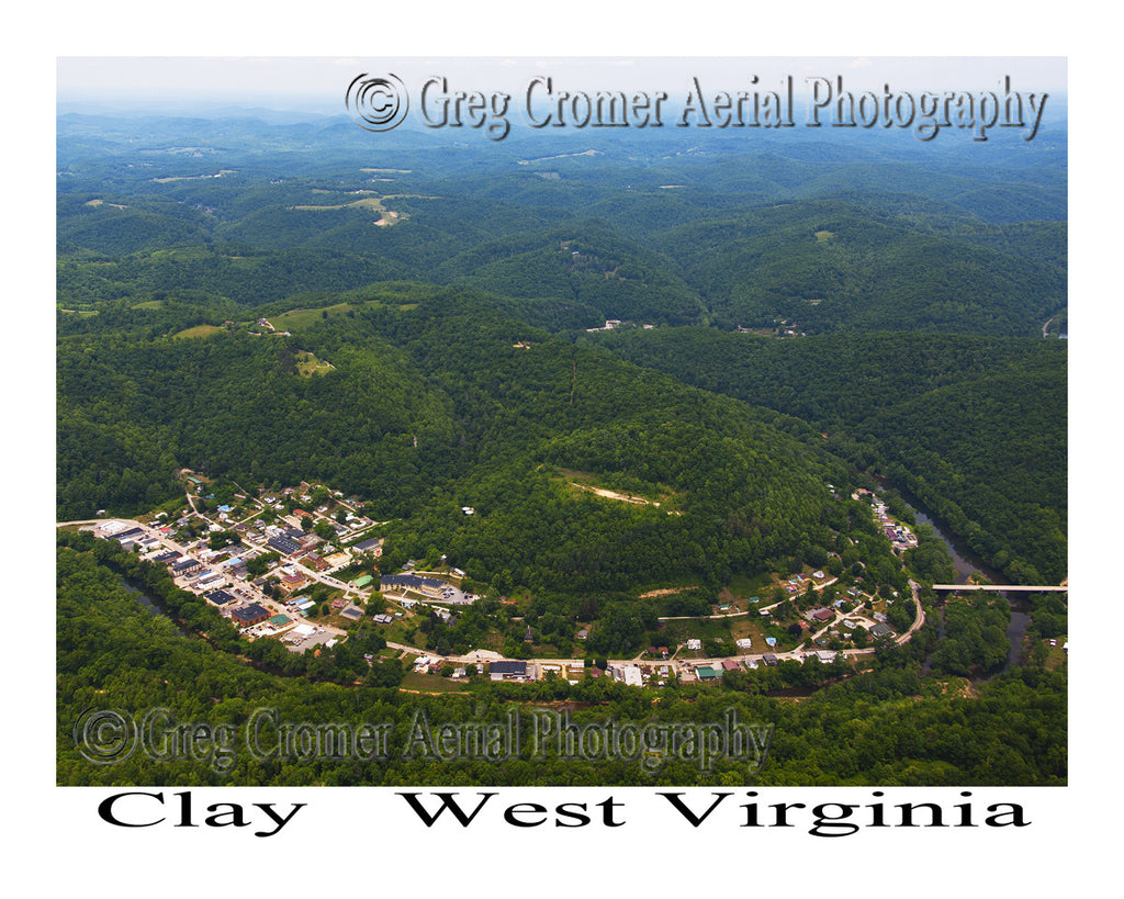 Aerial Photo of Clay, West Virginia