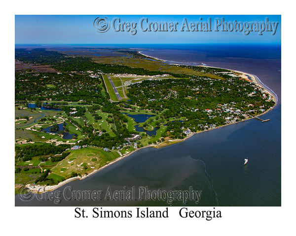 Aerial Photo of St. Simons Island, Georgia