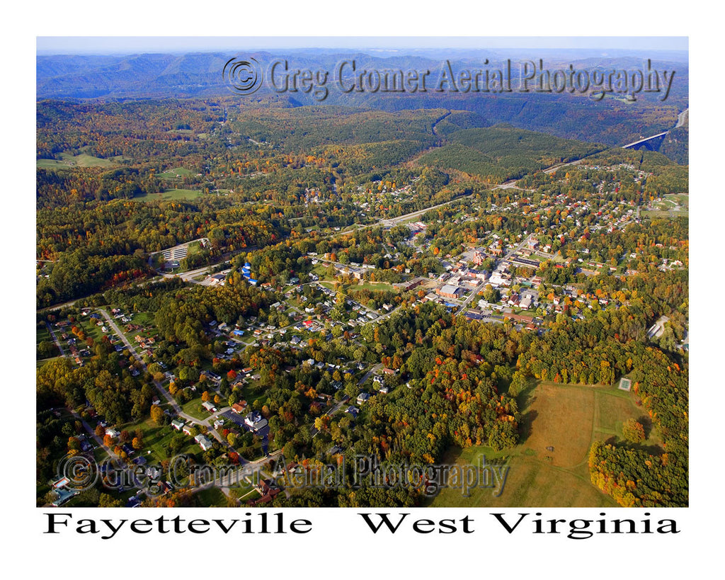 Aerial Photo of Fayetteville, West Virginia