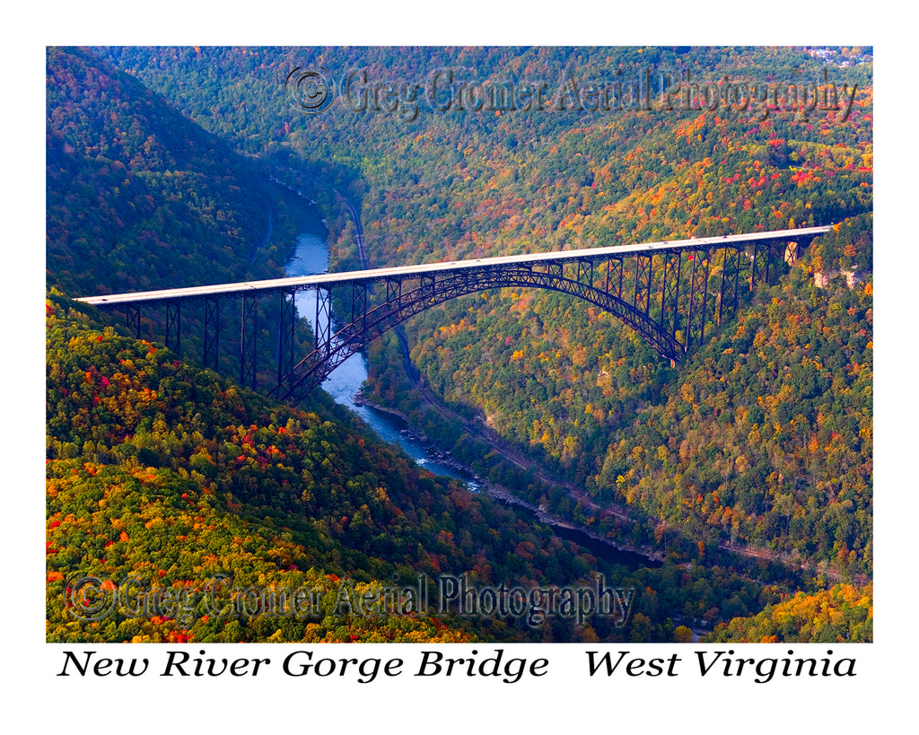 Aerial Photo of New River Gorge Bridge - Fayetteville, WV