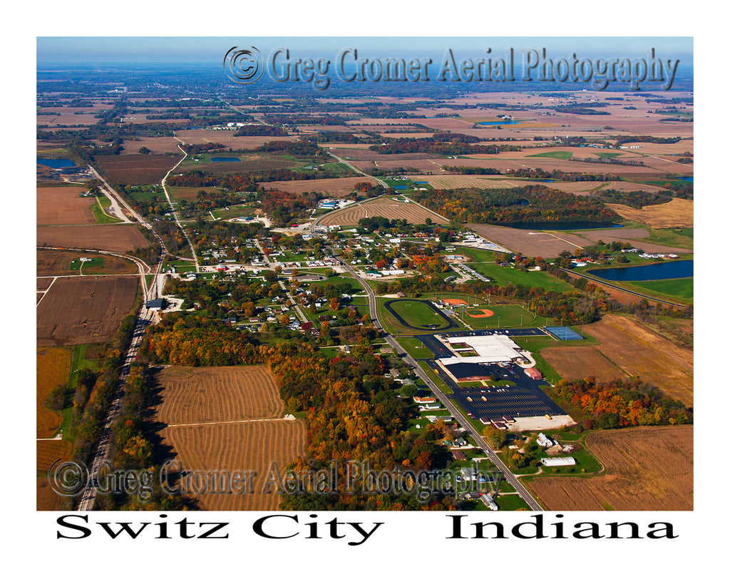 Aerial Photo of Switz City, Indiana